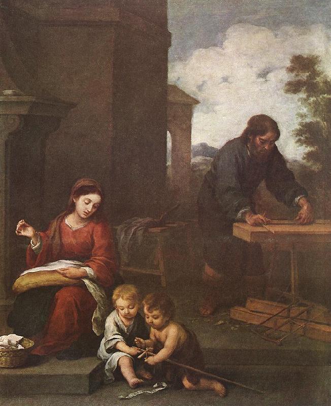 MURILLO, Bartolome Esteban Holy Family with the Infant St John dh oil painting image